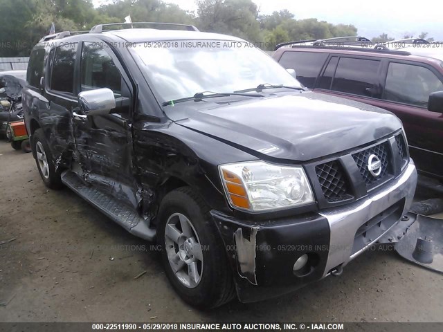 5N1AA08B74N732993 - 2004 NISSAN ARMADA SE/LE BLACK photo 1