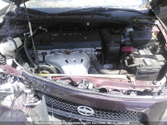 JTKDE167280246341 - 2008 TOYOTA SCION TC 勃艮第红 照片 10