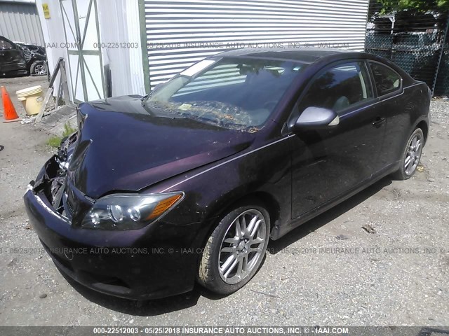 JTKDE167280246341 - 2008 TOYOTA SCION TC 勃艮第红 照片 2