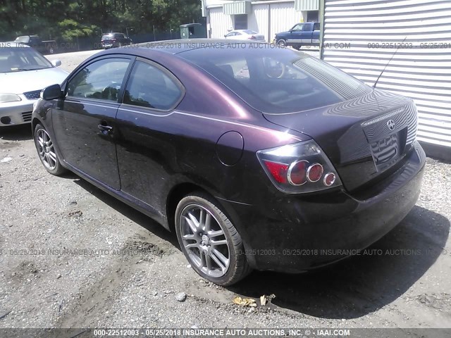 JTKDE167280246341 - 2008 TOYOTA SCION TC 勃艮第红 照片 3