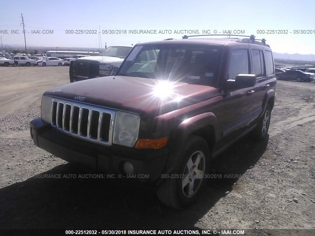 1J8HH48K49C501339 - 2009 JEEP COMMANDER SPORT მუქწითელი ფოტო 2