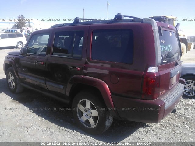 1J8HH48K49C501339 - 2009 JEEP COMMANDER SPORT მუქწითელი ფოტო 3
