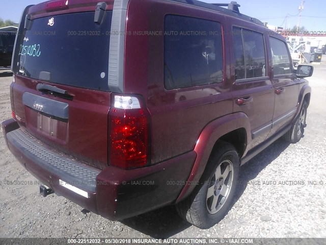 1J8HH48K49C501339 - 2009 JEEP COMMANDER SPORT მუქწითელი ფოტო 6