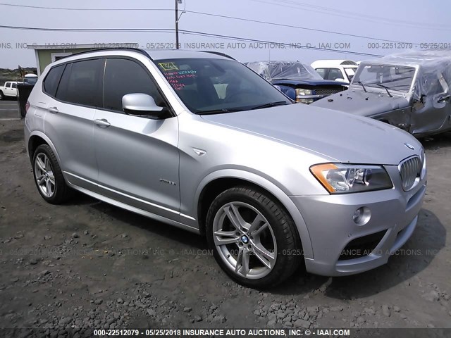 5UXWX7C52BL731759 - 2011 BMW X3 XDRIVE35I SILVER photo 1