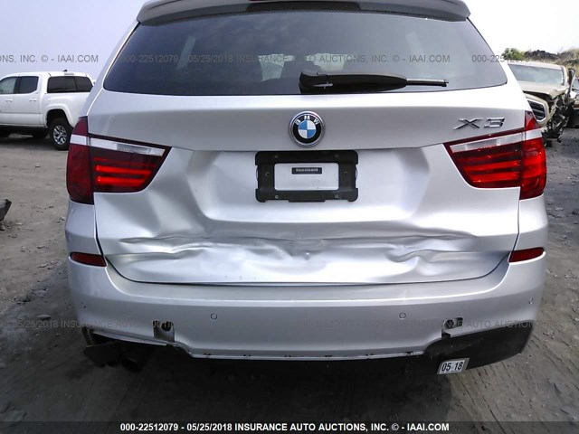 5UXWX7C52BL731759 - 2011 BMW X3 XDRIVE35I SILVER photo 6