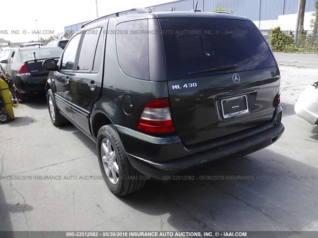 4JGAB72E0YA205187 - 2000 MERCEDES-BENZ ML 430 绿色 照片 3