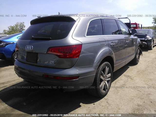 WA1LYAFE5AD008517 - 2010 AUDI Q7 PREMIUM PLUS GRAY photo 4