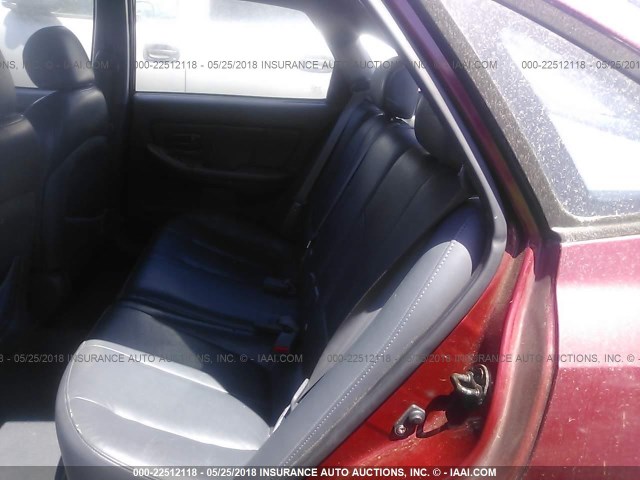 KMHDN55D43U093528 - 2003 HYUNDAI ELANTRA GLS/GT RED photo 8