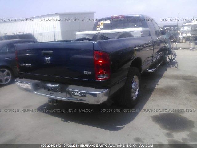 3D7KR28C65G774111 - 2005 DODGE RAM 2500 ST/SLT 蓝色 照片 4