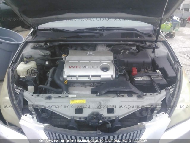 4T1FA38PX5U061720 - 2005 TOYOTA CAMRY SOLARA SE/SLE Gümüş foto 10