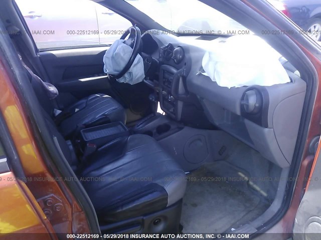 3G7DA03E14S520386 - 2004 PONTIAC AZTEK ORANGE photo 5