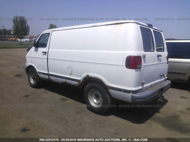 2B7HB11Y31K514500 - 2001 DODGE RAM VAN B1500 WHITE photo 3