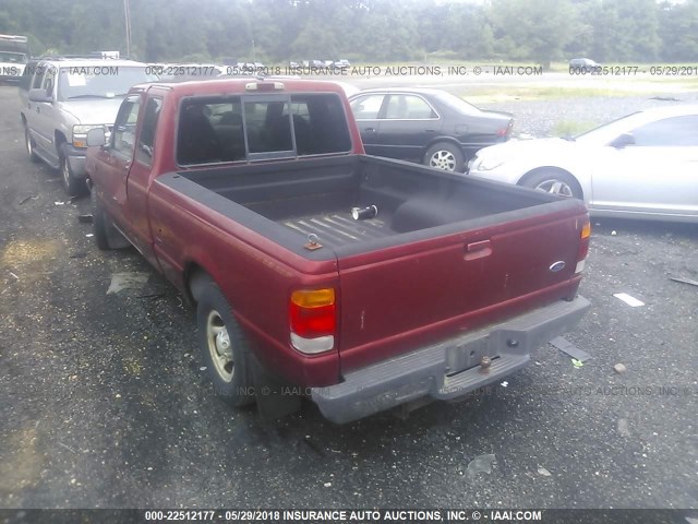 1FTYR14CXWTA82281 - 1998 FORD RANGER SUPER CAB RED photo 3