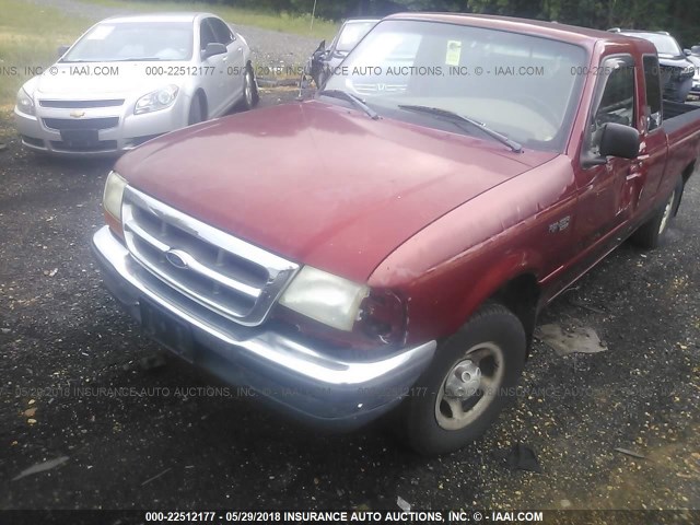 1FTYR14CXWTA82281 - 1998 FORD RANGER SUPER CAB RED photo 6