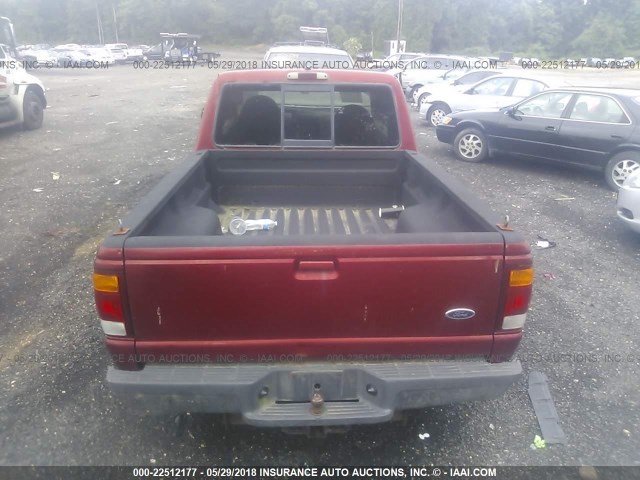 1FTYR14CXWTA82281 - 1998 FORD RANGER SUPER CAB RED photo 8