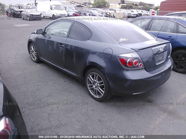 JTKDE167580248987 - 2008 TOYOTA SCION TC GRAY photo 3