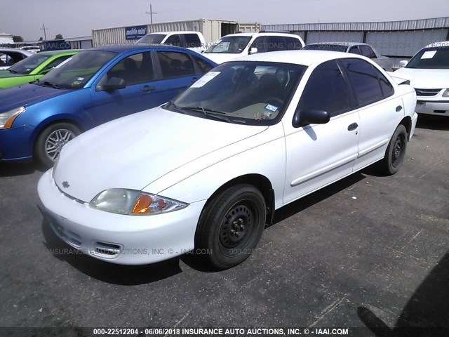 1G1JF524417154714 - 2001 CHEVROLET CAVALIER LS WHITE photo 2