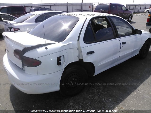 1G1JF524417154714 - 2001 CHEVROLET CAVALIER LS WHITE photo 4