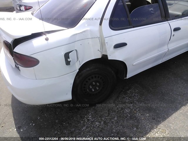 1G1JF524417154714 - 2001 CHEVROLET CAVALIER LS WHITE photo 6