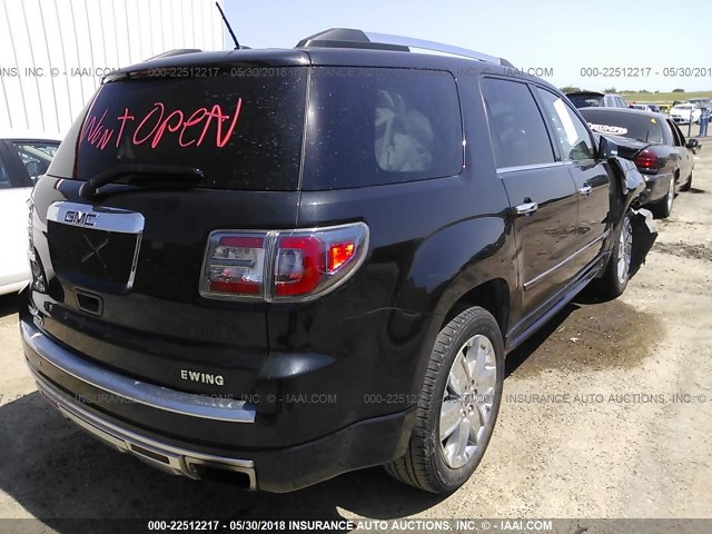 1GKKRTKD9DJ239101 - 2013 GMC ACADIA DENALI BLACK photo 4