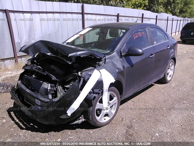 1G1JE5SB1E4211959 - 2014 CHEVROLET SONIC LTZ GRAY photo 2