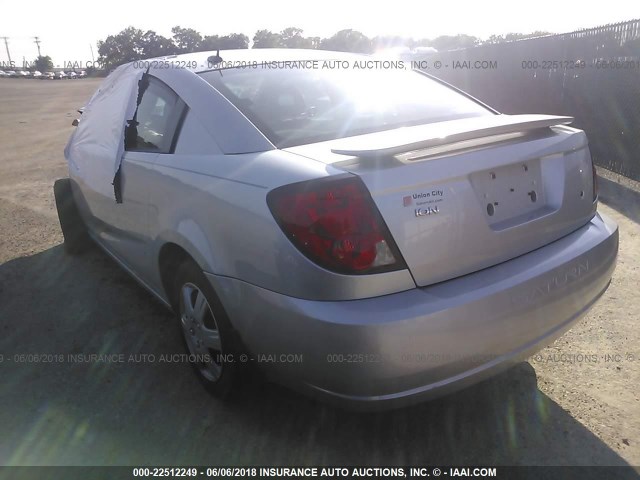 1G8AN15F57Z111782 - 2007 SATURN ION LEVEL 2 GRAY photo 3