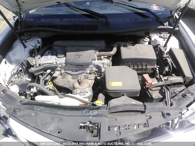 4T1BF1FK3CU627659 - 2012 TOYOTA CAMRY SE/LE/XLE WHITE photo 10