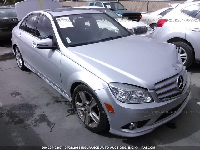 WDDGF5EB5AR120500 - 2010 MERCEDES-BENZ C 300 SILVER photo 1