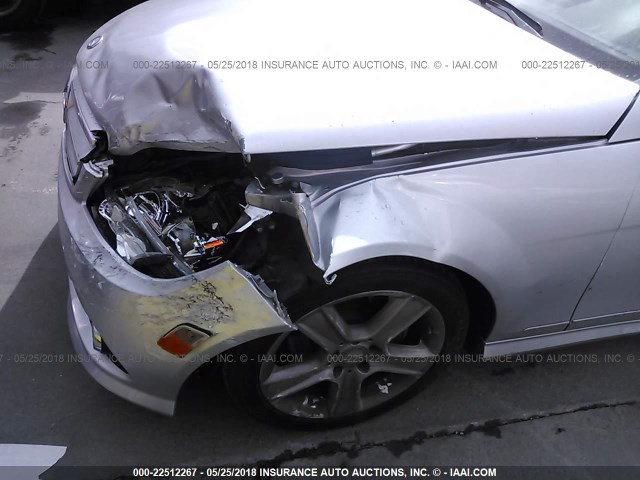 WDDGF5EB5AR120500 - 2010 MERCEDES-BENZ C 300 SILVER photo 6