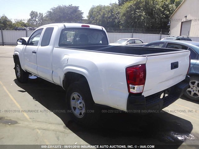 5TFRX5GN8GX068095 - 2016 TOYOTA TACOMA ACCESS CAB/SR/SR5 WHITE photo 3