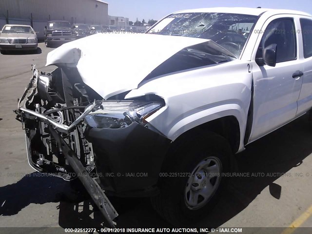 5TFRX5GN8GX068095 - 2016 TOYOTA TACOMA ACCESS CAB/SR/SR5 WHITE photo 6