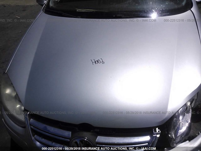 3VWEF71KX7M147766 - 2007 VOLKSWAGEN JETTA WOLFSBURG 银色 照片 10