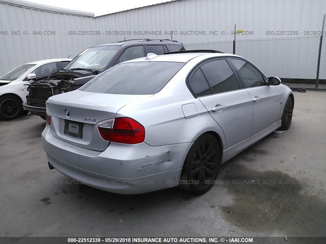 WBAVB17566NK41691 - 2006 BMW 325 I AUTOMATIC SILVER photo 4