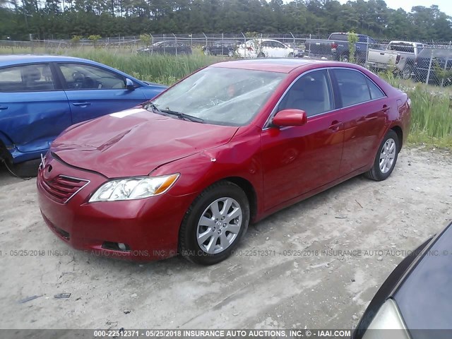 4T1BE46K98U242294 - 2008 TOYOTA CAMRY CE/LE/XLE/SE RED photo 2