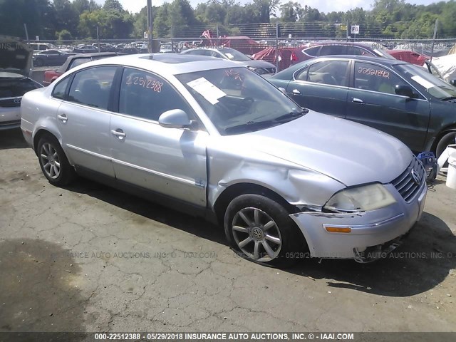 WVWPD63B34E272862 - 2004 VOLKSWAGEN PASSAT GLS SILVER photo 1