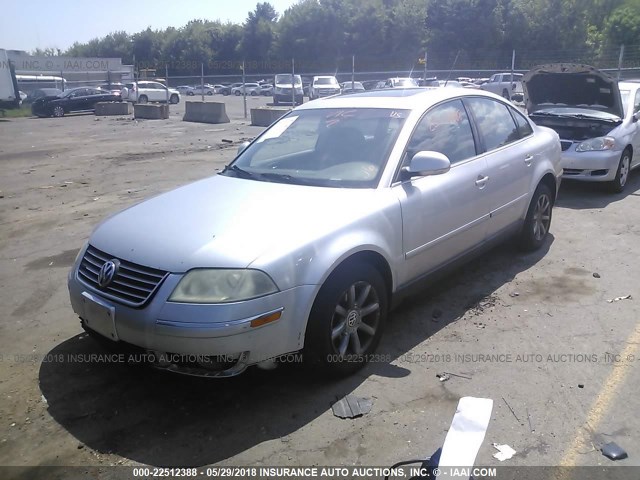 WVWPD63B34E272862 - 2004 VOLKSWAGEN PASSAT GLS SILVER photo 2