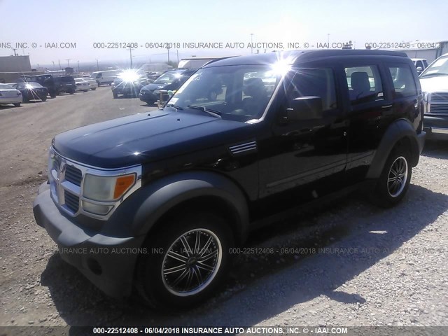 1D8GT28K67W687694 - 2007 DODGE NITRO SXT BLACK photo 2