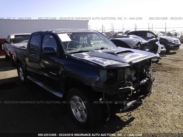 5TEJU62N08Z489015 - 2008 TOYOTA TACOMA DOUBLE CAB PRERUNNER BLUE photo 1