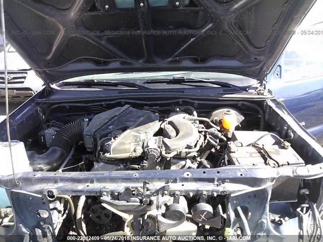 5TEJU62N08Z489015 - 2008 TOYOTA TACOMA DOUBLE CAB PRERUNNER BLUE photo 10