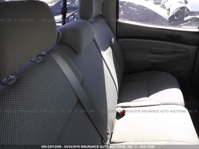 5TEJU62N08Z489015 - 2008 TOYOTA TACOMA DOUBLE CAB PRERUNNER BLUE photo 8