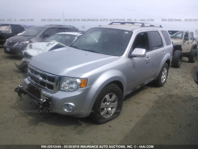 1FMCU9EG9AKC23036 - 2010 FORD ESCAPE LIMITED SILVER photo 2