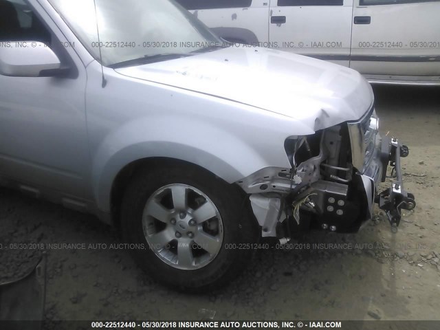 1FMCU9EG9AKC23036 - 2010 FORD ESCAPE LIMITED SILVER photo 6