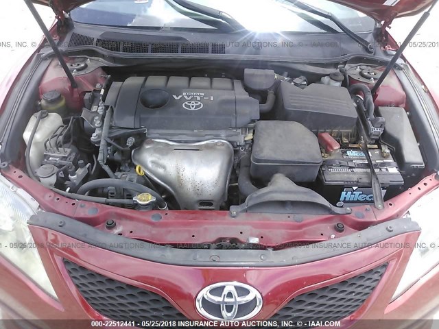 4T1BF3EK6AU064987 - 2010 TOYOTA CAMRY SE/LE/XLE 红色 照片 10