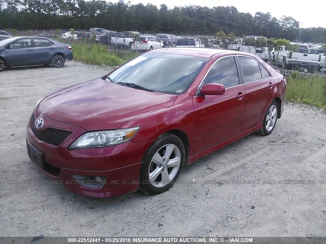 4T1BF3EK6AU064987 - 2010 TOYOTA CAMRY SE/LE/XLE 红色 照片 2