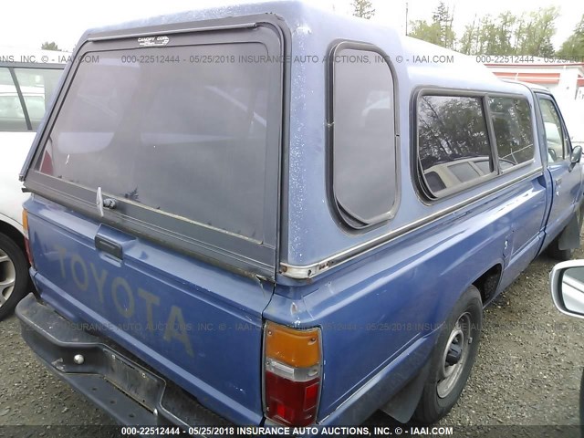 JT4RN55D4G0169000 - 1986 TOYOTA PICKUP 1/2 TON RN55 DLX BLUE photo 4