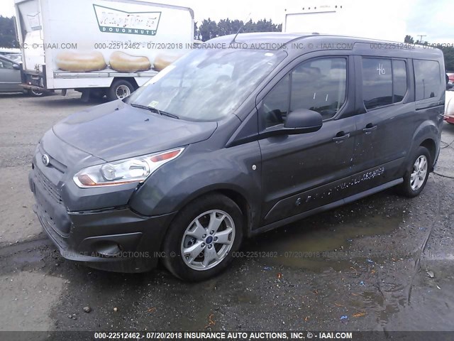 NM0GE9F71G1255038 - 2016 FORD TRANSIT CONNECT XLT GRAY photo 2