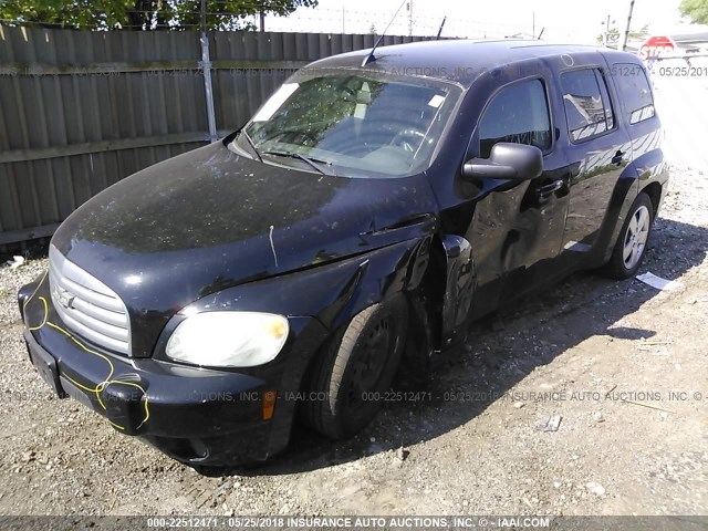3GNBAADB1AS528929 - 2010 CHEVROLET HHR LS BLACK photo 2