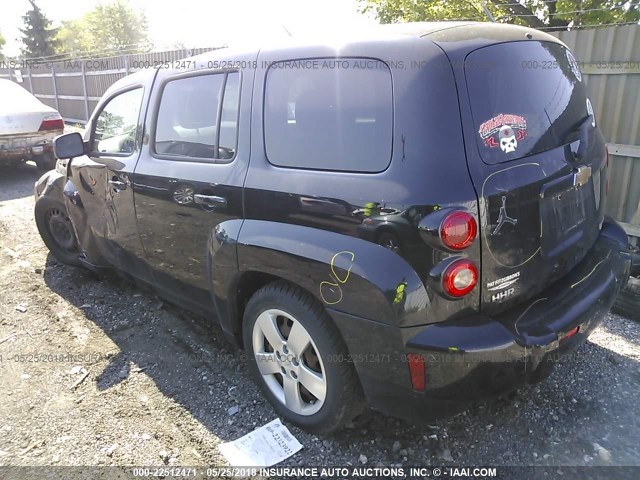 3GNBAADB1AS528929 - 2010 CHEVROLET HHR LS BLACK photo 3