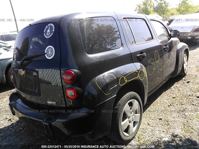 3GNBAADB1AS528929 - 2010 CHEVROLET HHR LS BLACK photo 4