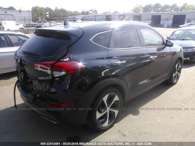 KM8J3CA20GU053891 - 2016 HYUNDAI TUCSON LIMITED/SPORT AND ECO/SE BLACK photo 4